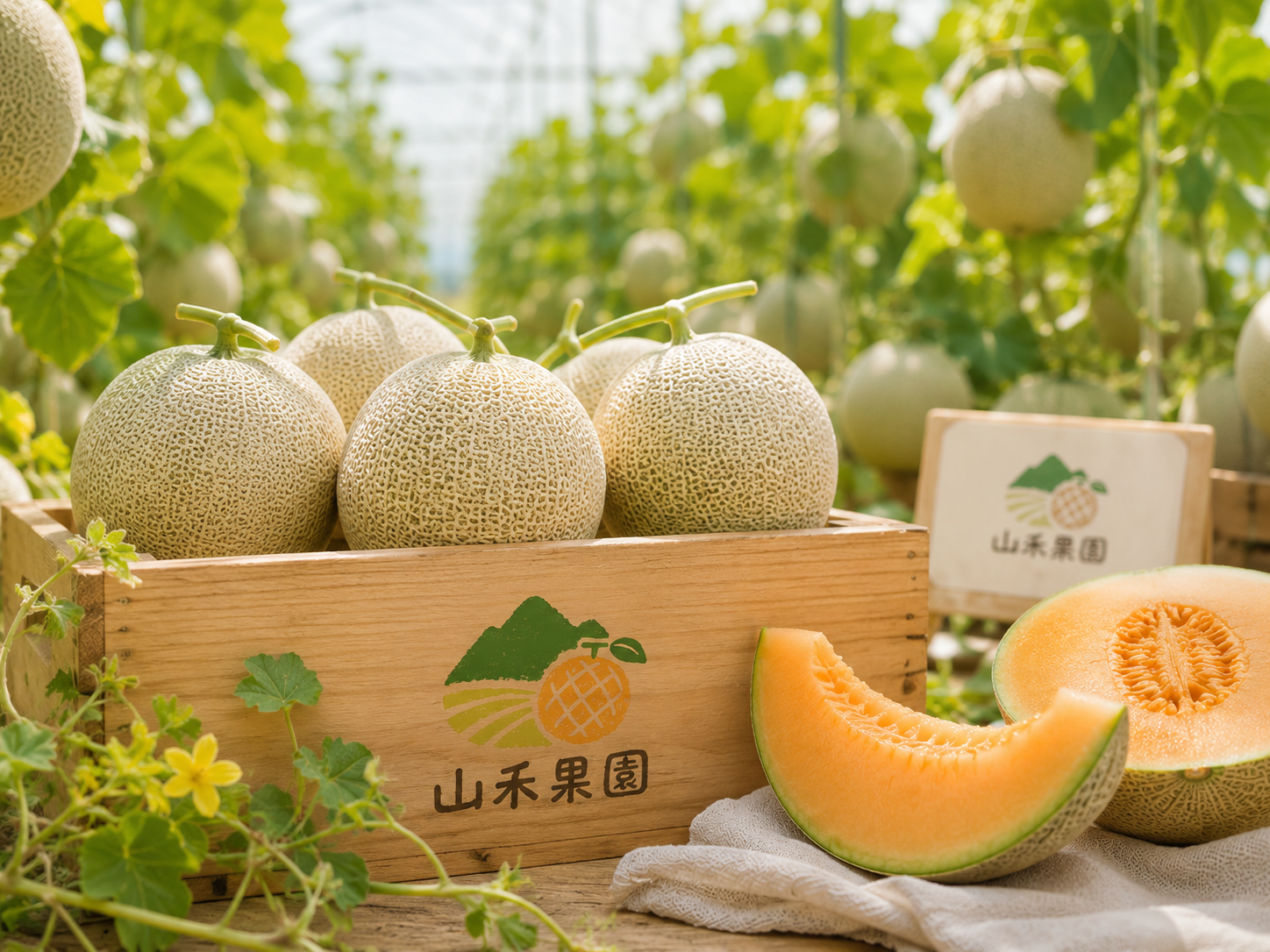 夏季哈密瓜開始採收囉！